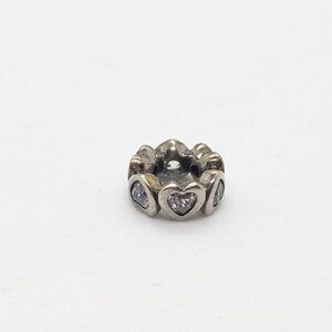 Pandora Space In My Heart Crystal Charm Spacer 925